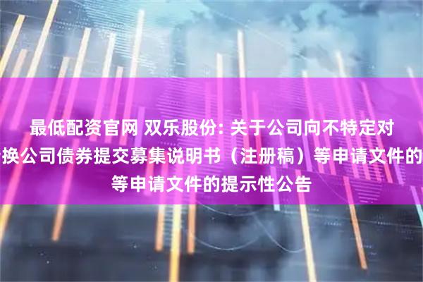 最低配资官网 双乐股份: 关于公司向不特定对象发行可转换公司债券提交募集说明书（注册稿）等申请文件的提示性公告